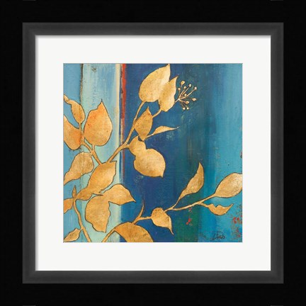 Framed Golden Blue I Print