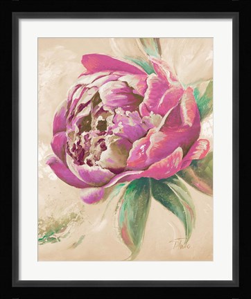 Framed Beautiful Bouquet of Peonies in Pink II Print