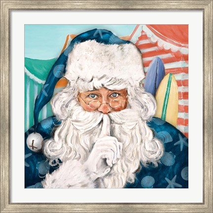 Framed Coastal Secret Santa Print