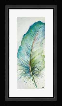 Framed Watercolor Feather IV Print