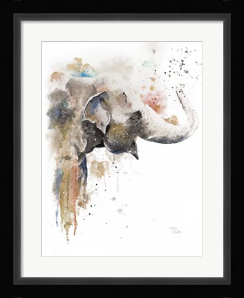 Framed Water Elephant Print