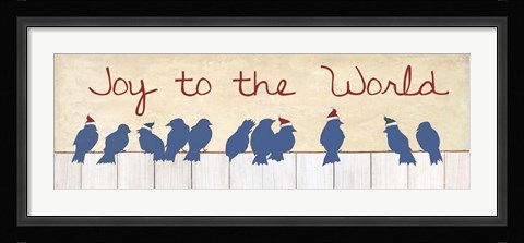 Framed Joy To The World Birds Print