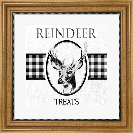 Framed Reindeer Treats Print