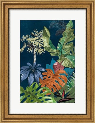 Framed Navy Selva I Print