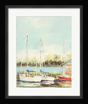 Framed Sail Harbor Print
