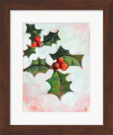 Framed Mistletoe Holiday Print