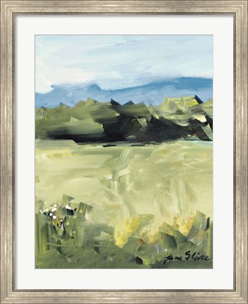 Framed Abstract Scenery Print