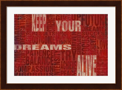 Framed Keep Your Dreams Alive Print