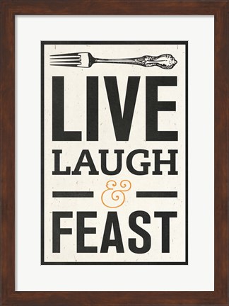 Framed Live Laugh Print