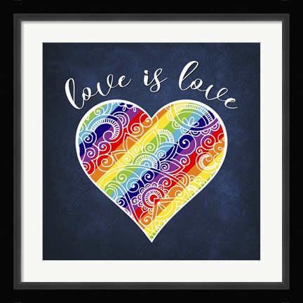 Framed Love is Love Print