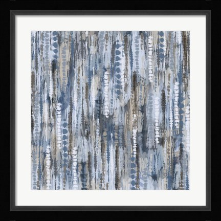 Framed Boho Tie Dye Cool Water pattern Print