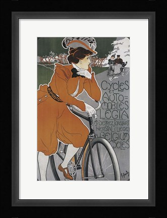 Framed Cycles et Automobiles Print