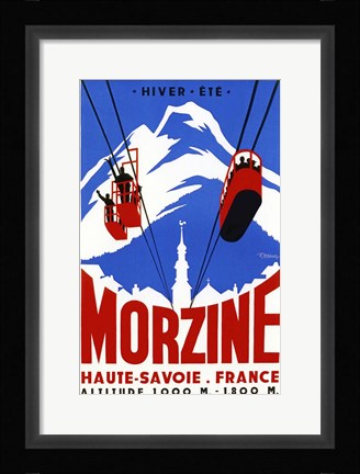 Framed Ski Haute-Savoie France Print