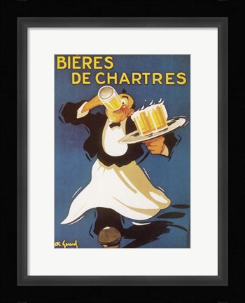 Framed Beers of France Print