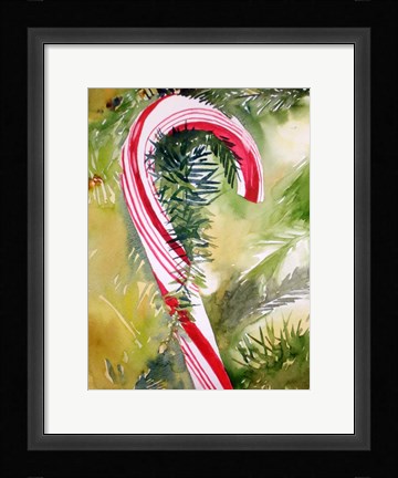 Framed Candy Cane Print