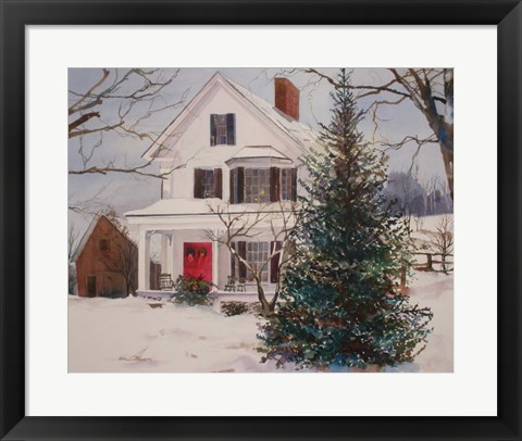 Framed Christmas Farmhouse Print