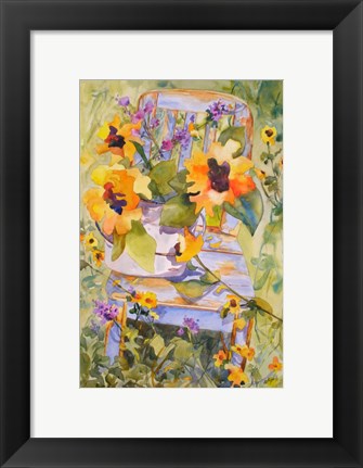 Framed Sunflower Chair Print