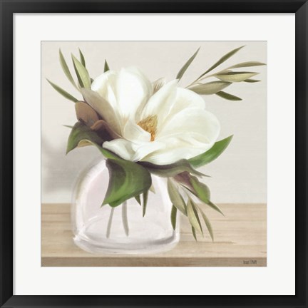 Framed Vintage Magnolia Bloom Print