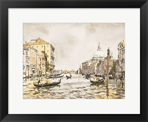 Framed Afternoon on the Great Canal Print
