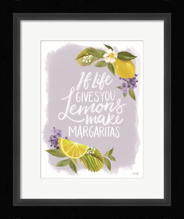 Framed Lemon Margarita Print