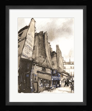 Framed Paris Street 2 Print