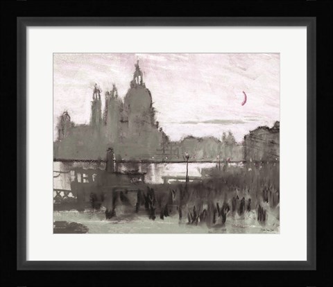 Framed Venice Moonlight Print