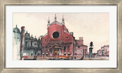 Framed Venice Waterway Print
