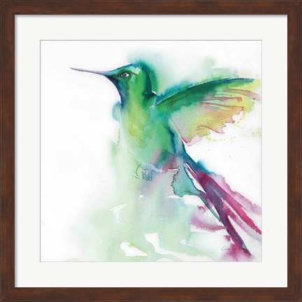 Framed Hummingbirds III Print