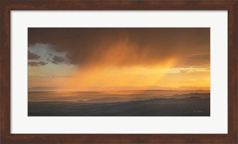 Framed Sunset Clouds in the Tetons Print
