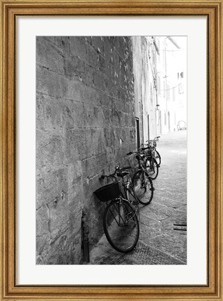 Framed Bicycles in the Alley Print