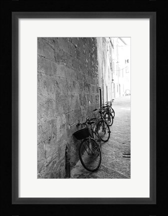 Framed Bicycles in the Alley Print