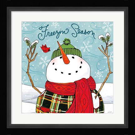 Framed Snowplace Like Home III Print