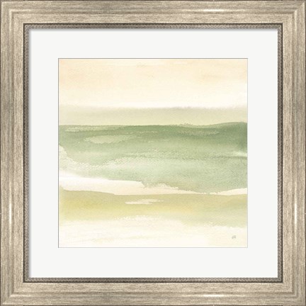 Framed Green Water II Print