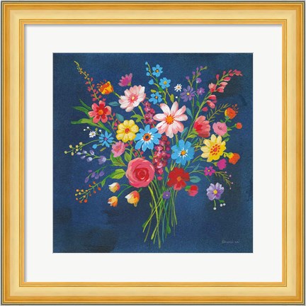Framed Selection of Wildflowers Print