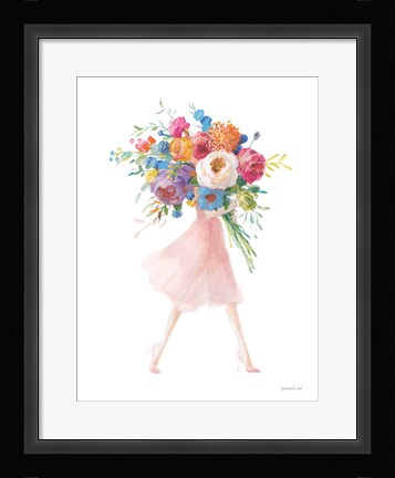 Framed Bursting with Flowers II Print