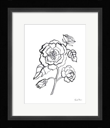 Framed Joyful Peonies IV Print