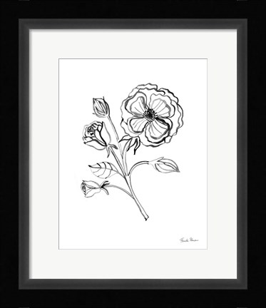 Framed Joyful Peonies III Print