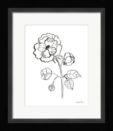 Framed Joyful Peonies II Print