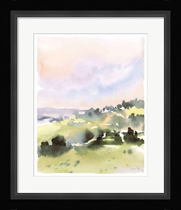 Framed Spring Hills II Print