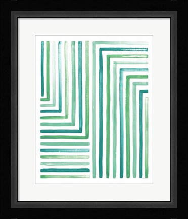 Framed Sea Glass Sunset III Print