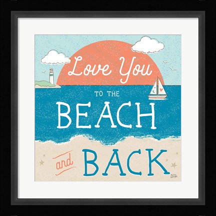 Framed Sea and Me III Print