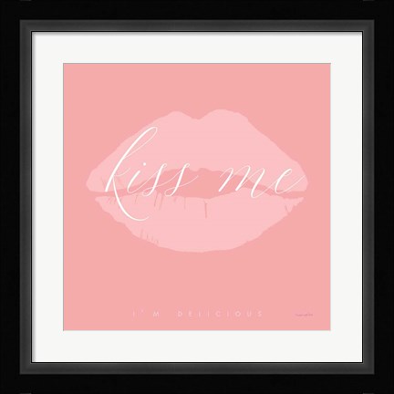 Framed Kiss Me Print