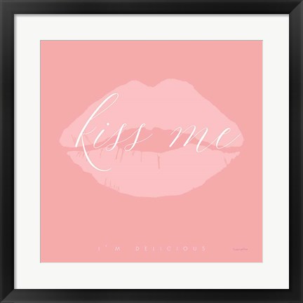 Framed Kiss Me Print