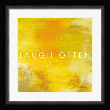 Framed Laugh Often Print
