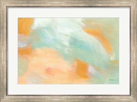 Framed Abstract Sunrise Print