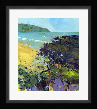Framed Clarach Bay Print