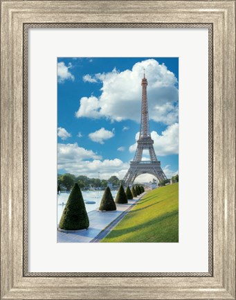 Framed Eiffel Tower View II Print
