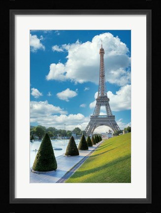 Framed Eiffel Tower View II Print