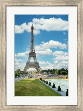 Framed Eiffel Tower View III Print