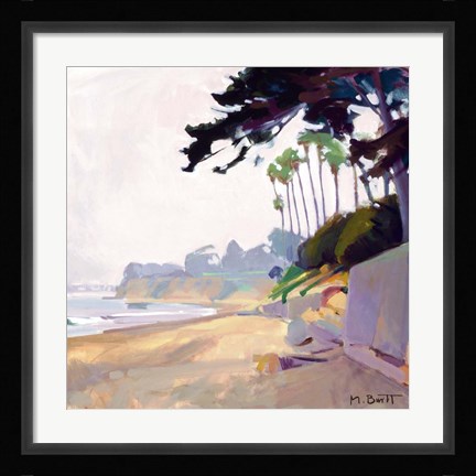 Framed Palm &amp; Cypress; Butterfly Beach Print